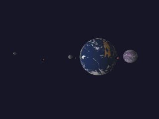 Eris and its moons seen from space